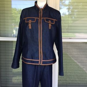 Denim pants Suit